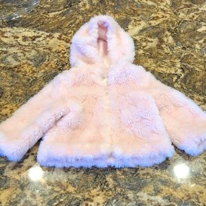 Rothschild 12M girls faux fur jacket